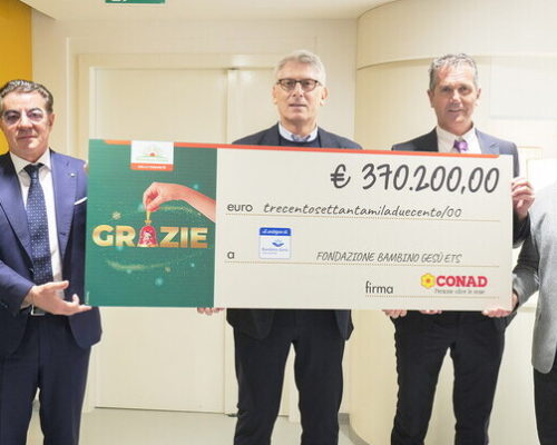 370.000 euro da Conad per il Centro di cure palliative pediatriche di Passoscuro